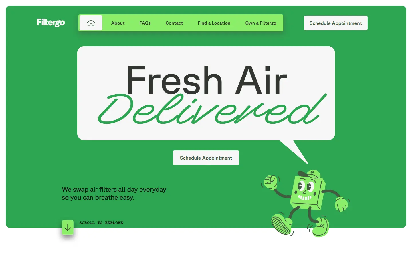 Filter Go homepage