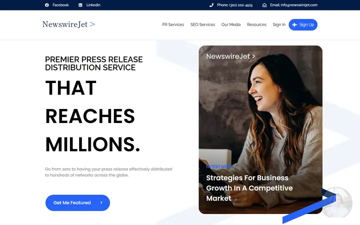 Newswire Jet website