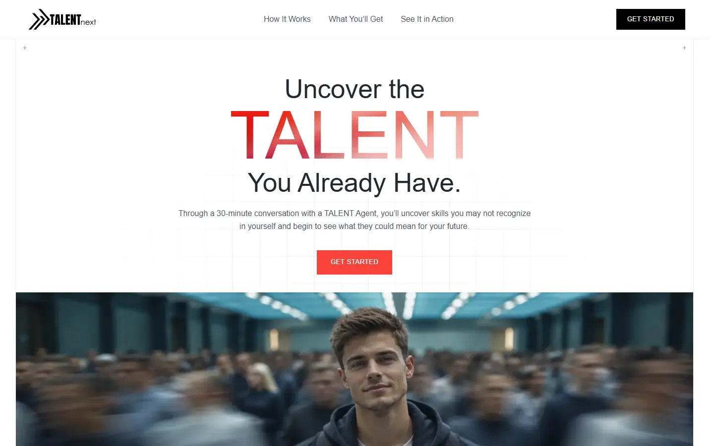 TalentNext homepage